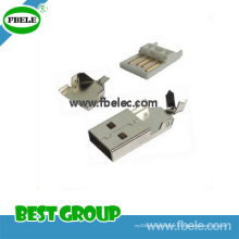 USB / a Plug / Solder / pour câble Ass&#39;y / Short Type Connecteur USB Fbusba1-107